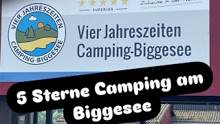 CampingBiggesee Vier Jahreszeiten 5 Sterne 🌟 [upl. by Lanrev]