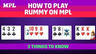 How to play Rummy  MPL Live  Rules Variants amp Points System [upl. by Bortman]