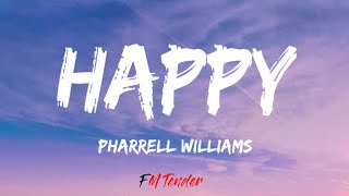 Happy From Despicable Me 2  Pharrell Williams Lyrics [upl. by Ocsirf]