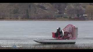 How to Stop an Airboat on Ice [upl. by Hgielime]