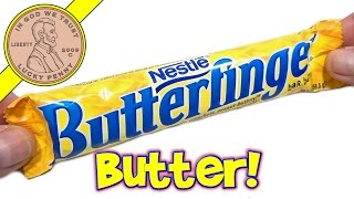 Butterfinger Candy Bar  Crispety Crunchety Peanut Buttery  USA Candy Tasting [upl. by Harleigh]