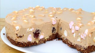 ROCKY ROAD CHEESECAKE  No bake [upl. by Niltac674]