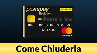 Come Chiudere PostePay Evolution Guida Completa [upl. by Spielman71]