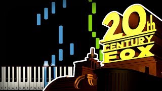 20th Century Fox  Intro Piano Tutorial Sheet Music  midi [upl. by Jacklyn]