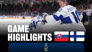 Highlights Slovakia vs Finland  2024 WorldJuniors [upl. by Rez]