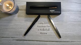 Lamy 2000 Fountain Pens and Rollerball  Review [upl. by Robertson]