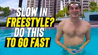 How to swim faster front crawl and improve your strokes underwater [upl. by Nylave]