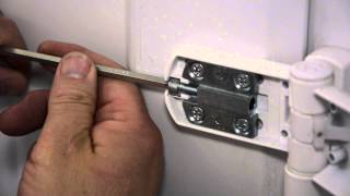 How to adjust hinge and keeps on a upvc door [upl. by Durkee957]