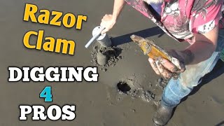 Advanced Pacific Northwest Razor Clam Digging Dig Like the Pros [upl. by Eloccin877]