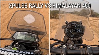 Himalayan 450 Rally vs XPulse 200 Time Trial Hot Lap On Dirt [upl. by Michaud]