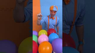 Pop the Balloon Sink or Float with Blippis Vehicle Toys shorts blippi [upl. by Nojram]