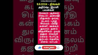 992024 Monday  Daily Rasi Palan rasipalan todayrasipalan indrayarasipalan shorts [upl. by Sedrul79]