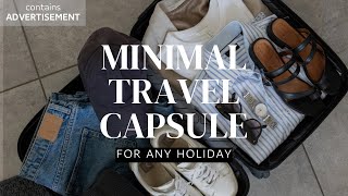 The EASIEST capsule packing method  what I packed for 9 days in Copenhagen [upl. by Okun850]