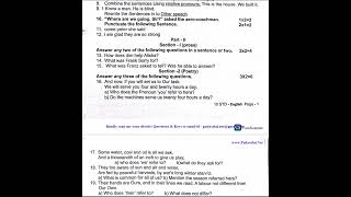 10th English 2nd Mid Term Test 2022 Original Question Paper Tirupattur District [upl. by Eph]