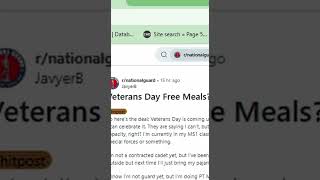 Veterans Day Reddit Shtpst veteransday2024 veteransdayfreemeals veteransday northcarolina [upl. by Michon]