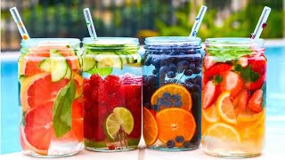 13 Fruit Infused Water Health Benefits For Weight Loss Clear Skin and Energy [upl. by Anayhd]