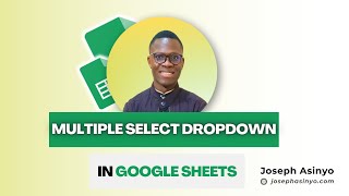 How to create a multipleselection dropdown in google sheet [upl. by Leizahaj]