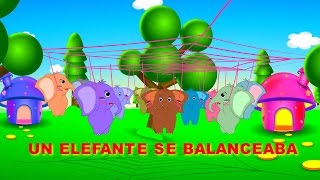 Un Elefante se Balanceaba Con Letra  Canciones Infantiles [upl. by Leirda972]