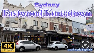 4 K Sydney Eastwood Koreatown Walk for authentic Korean food [upl. by Nomled]