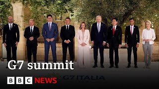 Gaza Ukraine and AI on G7 summit agenda  BBC News [upl. by Delfine]