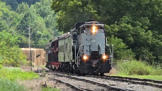 Hocking Valley Scenic Railway At Haydenville Siding 81014 [upl. by Cown]