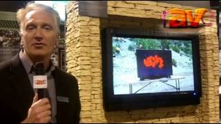 DSE 2013 SunBrite TV Demos Marquee 32Inch Outdoor All Weather Touch Screen [upl. by Winslow]