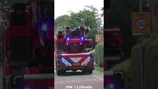 brandweer Purmerend AL 115051 met spoed naar een afhijsing feuerwehr firebrigade [upl. by Yllop]