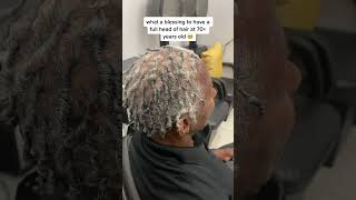 70 years old amp wanted to give locs a try Now he loves them [upl. by Nnaeinahpets]