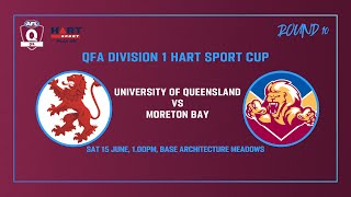 Rd 10 Uni vs Moreton Bay Mens Div 1 AFL [upl. by Puff]