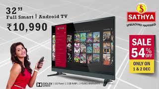 Sathya FullSmart Android TV OFFER [upl. by Oelc]