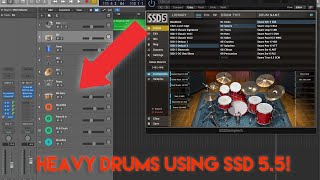 How to create MONSTER HEAVY drums in Steven Slate Drums SSD 55 [upl. by Melena462]