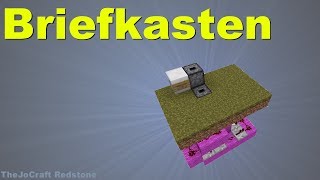 Redstone BRIEFKASTEN  Tutorial [upl. by Atnoid]