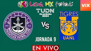 Mazatlán vs Tigres Femenil EN VIVO 🔴  Jornada 9  Liga Mx Femenil 2024  Gameplay FIFA22 [upl. by Rehpotsirh181]