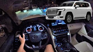 NEW 2023 Toyota Land Cruiser Night drive [upl. by Zeuqirdor]