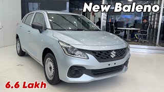 MARUTI SUZUKI BALENO 2024 Updated Model  BALENO 2024 Silver Sigma Base Model Review [upl. by Biles]