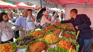 Historic Market in Yunnan China Authentic Food Bustling Hardworking Vendors Hub of Tradition [upl. by Drarig]