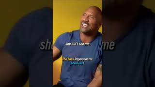 Dwayne Johnson The Rock impersonates Kevin Hart [upl. by Raeann]