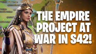 EMPIRE PROJECT 2k is AT WAR in 42 EE vs VIQHIQ  Age of Empires Mobile [upl. by Tav]