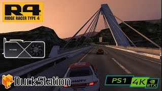 R4 Ridge Racer Type 4  RTX 3090 4K  PS1 emulator DuckStation [upl. by Pansie]