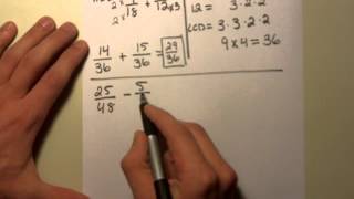 Adding and Subtracting Fractions with Unlike Denominators [upl. by Lecia]