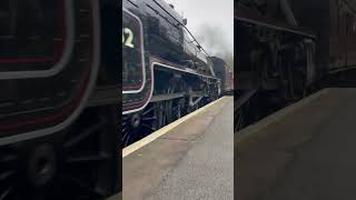 44932 arriving at oakworth train kwvr railway trainspoting [upl. by Stedt]