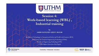 Session 4 Workbased learning WBL Industrial Training [upl. by Illona]