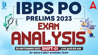 IBPS PO Analysis 2023 30 Sep 1st Shift  IBPS PO Exam Analysis 2023  Adda247 [upl. by Caresse]