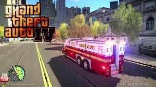 GTA IV  FDLCFDNY  12th day with the fire department Rescue 1 i7 5820K GTX 980 [upl. by Calandria206]