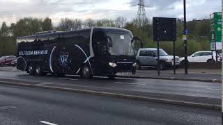 Wilfreda Beehive Coach At Sheff Wed Ground From Wolverhampton Going Back To Doncaster [upl. by Nahtanohj]