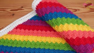 Rainbow C2C Crochet Baby Blanket  Tutorials amp Inspiration Simple Beautiful Blanket [upl. by Econah]