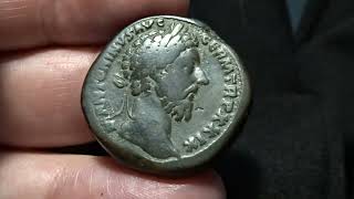 Marcus Aurelius sestertius RIC 1138 [upl. by Klemm327]