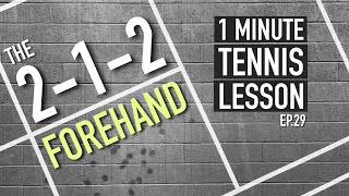 The 212 Forehand  1 Minute Tennis Lesson Ep29 shorts [upl. by Sybyl929]