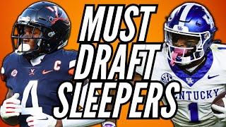 MUST DRAFT Rookie Sleepers in Dynasty Fantasy Football [upl. by Anaerb682]