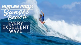 Every Excellent Wave  Hurley Pro Sunset Beach 2023 [upl. by Irroc]